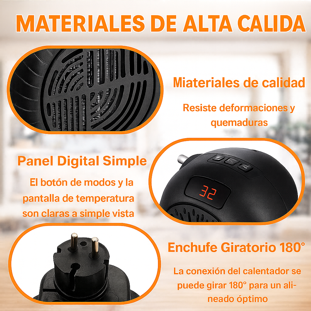 Calefactor Portátil 900W - NUZZLE™